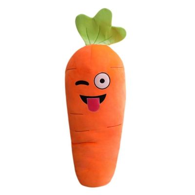 ✸✧ Carrot Pillow Doll Cartoon Smile Carrot Decompression Pillow Simulation Vegetables Stuffed Plush Soft Toys Children Gift