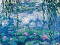 Claude Monet ขั้นตอนก่อนทำศิลปะ Monet ภาพวาดดอกบัวผ้าใบ Giclee ศิลปะบนผนังสำหรับของตกแต่งบ้านกรอบพร้อมที่จะแขวน