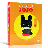 Little rabbit JOJOs cross dressing dress up JOJO English original picture book cardboard book toy book Game Book push-pull sliding mechanism operation book 5-6 years old