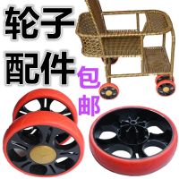 【Ready】? Sm bamboo cart wheel acceses iatn rattan st baby st steerg brake wheel nd- bamboo and rattan baby ildrens wheel