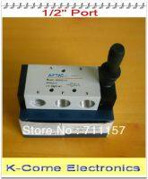 EMS Free Shipping 1/2" 5 Way Solenoid ValvesHand Lever Operated Pneumatic Valve 4H410-15 G1/2 or 1/2BSP Manual Valve