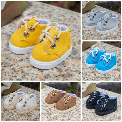 4.4cm Doll Shoes for 15cm Cotton Doll Shoes Clothes Accessories For 1/12 Dolls Casual Wear Shoes Fashion Sneakers DIY Doll Gift