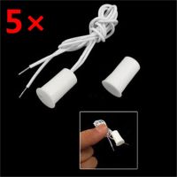 【LZ】☫✎  5pcs Wired Door Window Sensor Recessed Magnetic Contacts Security Reed Switch Alarm For Home Security Alarm White Hot Sale