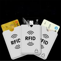 ▨ 10Pcs/Lot Anti Theft Bank Credit Card Protector NFC RFID Blocking Cardholder Wallet Cover Aluminium Foil ID Business Card Case