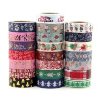⊕✵ Merry Christmas Masking Washi Tape Decorative gilding Adhesive Tape Decora Diy Scrapbooking Sticker Label
