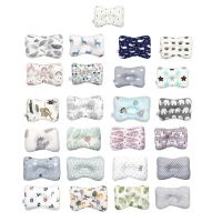 ZZOOI Newborn Pillow Cotton Sleep Pillows for Infant 0-3Year Baby Floral Pillows Snug Fitted Neck Pillow Machine Washable