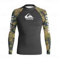 【CW】 TRICOTA Sleeve Surfing Shirts Men 39;s Beach Sweatshirt Swimwear UPF50 Gym UV Protection Rashguard