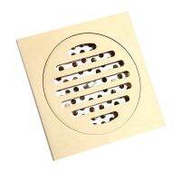 3X Brass Square Anti-Odor Floor Drain 4X4 Inch Shower Bathroom Sink Drain For Kitchen Toilet Household Floor Traps Drains