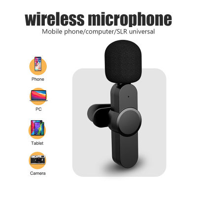 Wireless Lavalier Microphone Professional Microphone for Phone Studio Vlog Noise Reduction Sound 2.4G Recording Radio 1 to 2
