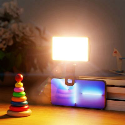 LED High Power Rechargeable Clip Adjustable Portable Lamp for Phone, Pad, for Makeup, TikTok, Selfie, Vlog