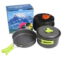 【LZ】✖✢☁  Kit Panelas de Acampamento Alumínio Conjunto de Cozinha Outdoor Chaleira Caminhadas Pote Churrasco Piquenique Equipamento de Louça Viagens Survival Trip