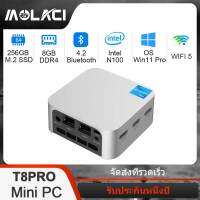 T8Pro Mini PC มินิพีซ Windows 11 เดสก์ท็อป CPU Intel N100 8GB 512GB NGFF Quad Core สี่หัวข้อ WiFi BT 4.2พอร์ตเอาต์พุต HDMI Gigabit Internet Mini Computer