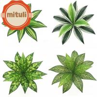 MITULI ต้นไม้ปลอมสีเขียวสุดสร้างสรรค์การจัดดอกไม้ตกแต่งสำหรับตกแต่งบ้านภูมิทัศน์หญ้าต้นไม้ประดิษฐ์
