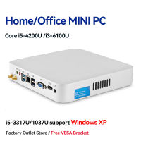 Mini PC HTPC Core I5 3317U 4200U Windows 10 Cooler พัดลม8G RAM DDR3L Gaming Mini คอมพิวเตอร์ HDMI Wifi Office Home Desktop Minipc