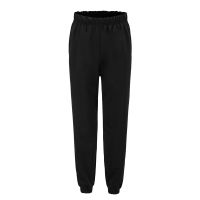 Women Fashion Solid Color Elastic Waist Jogger Pants Knitted Sweatpants Ladies Casual Slim Feet Pants Trousers