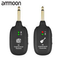 [okoogee]A8 UHF Wireless Guitar Transmitter Receiver Set 730mhz 50M Range for Electric Guitars Bass Violin