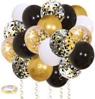 【DT】hot！ 50 packs Gold Balloons for Graduation Birthday Wedding Bridal Baby Shower Day Decorations