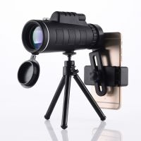 ZZOOI 40X60 Zoom Monocular Telescope Clear Weak Night Vision Pocket Telescope With Smart Phone Holder For Camping Scope Binoculars