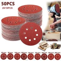 50/20/10Pcs Sanding Discs 5 Inch 8 Holes Round Sandpaper 40-2000 Grit Hook and Loop Sander Pads for Random Orbital Sanders Power Sanders