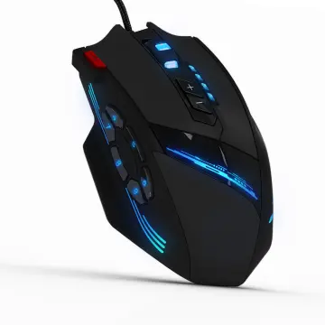 Zelotes T-30 Vertical Gaming Mouse with 6 Buttons - Black