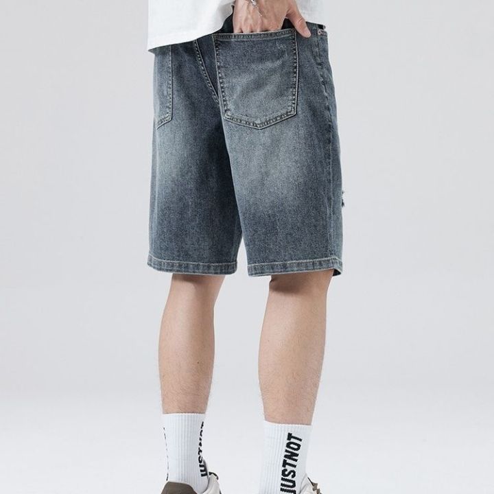 ready-new-store-opening-seasonal-clearance-sale-price-summer-mens-denim-shorts-mid-leg-pants-all-match-for-outerwear