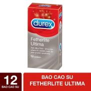Bao cao su siêu mỏng Durex FETHERLITE Ultima hộp 12c