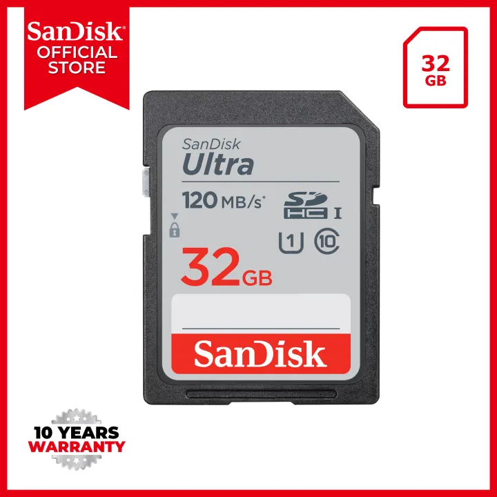 SanDisk Ultra SDHC Class 10 UHS-I 32GB Memory Card SDSDUN4-032G-GN6IN  (Speed up to 120MB/s) | Lazada PH