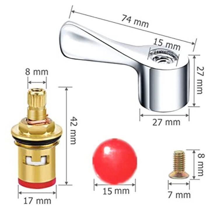 nicehome-tub-tap-valve-set-turn-cartridges-gland-washbasin-faucet