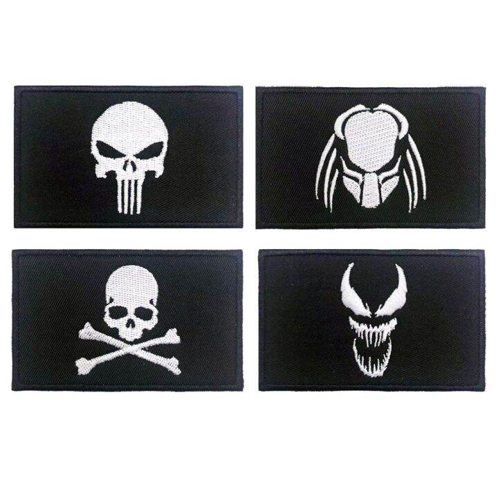 skull-punisher-patches-armband-embroidered-patch-hook-amp-loop-iron-on-embroidery-badge-military-stripe-adhesives-tape