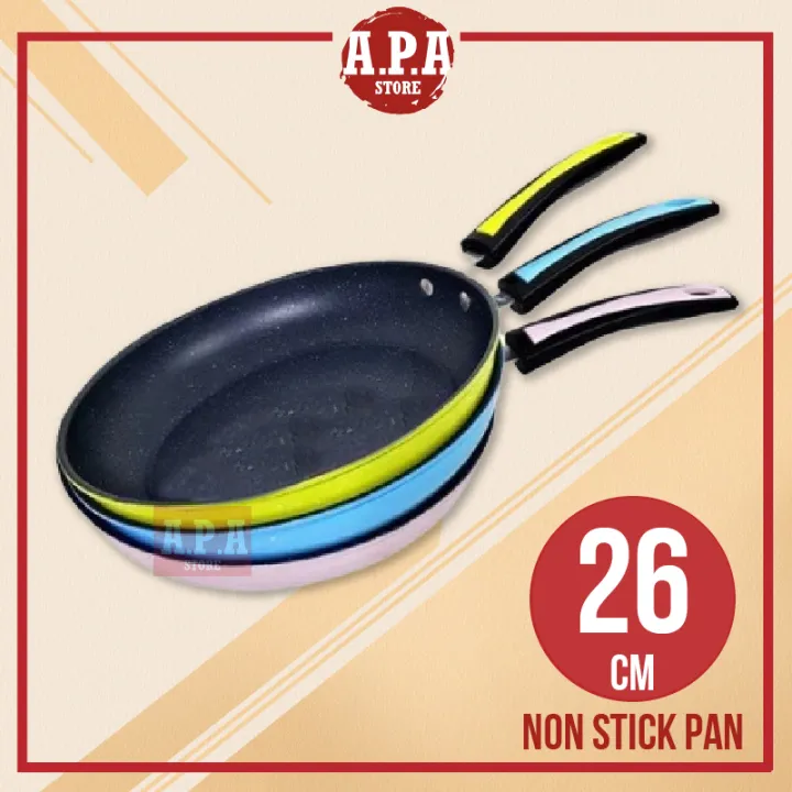 APA Colorful Frying Pan Non Stick Stir Fry Grill Cooking Cookware