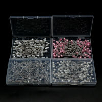 4 400 Pieces Register Pin 18Mm Transparent Boxed Flower Decoration Fixing Needle Sewing Positioning Pearl Needle