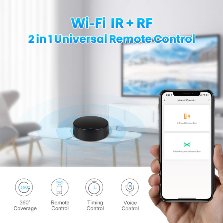 การควบคุมด้วยเสียง-mobile-tuya-app-remote-smart-home-wifi-ir-rf-all-in-one-automation-learning-universal-for-home-tv-devices