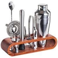 Mixology Bartender Kit 9-Piece Bar Tool Set With Stylish Bamboo Stand Perfect Home Bartending Kit And Martini Cocktail Shaker Set For An Awesome Drink Mixing Experience dependable