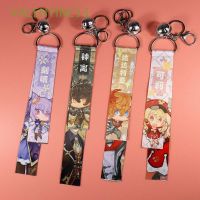 VALENTINE13 Cute Genshin Impact Figure Toys Gifts Key Ring Holder Keychain Klee Bag Pendant Tartaglia Cartoon Zhongli Decoration Key Rings QC8191631