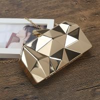 【YD】 Gold Evening Clutch Handbag for Shoulder Wedding/Dating/Party