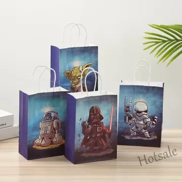 10pcs Kraft Paper Gift Bags Snowflakes Merry Christmas Candy