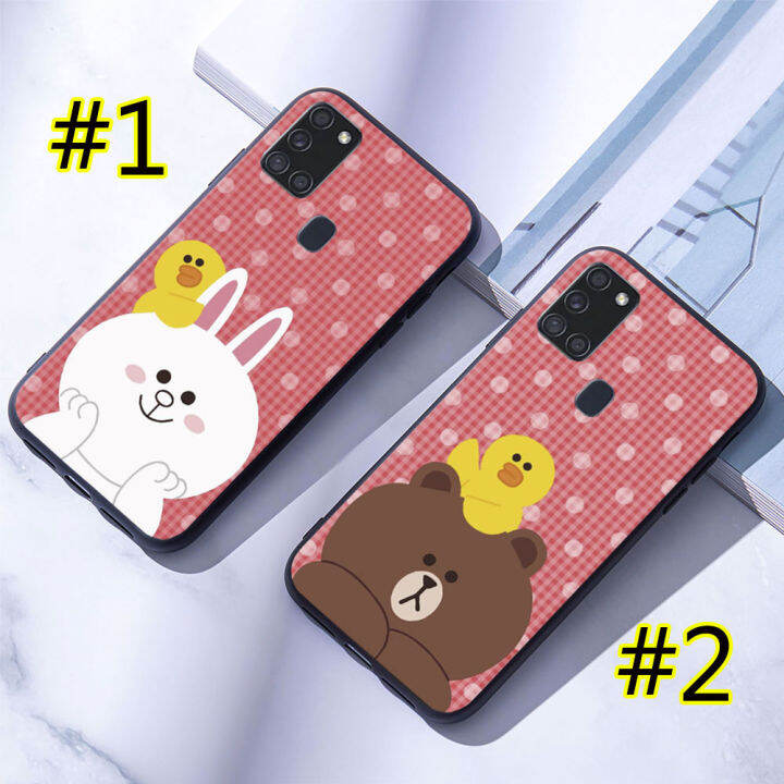 samsung-galaxy-a11-a21-a21s-a31-a51-a71-เคสมือถือแบบซิลิโคน-สำหรับ-หมีสีน้ำตาล