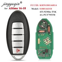 กุญแจรถอัจฉริยะ S180144310 Jingyuqin Fob 433Mhz PCF7953M 4A สำหรับ NISSAN Altima Teana Maxima 2016-2018 KR5S180144014ไร้กุญแจ