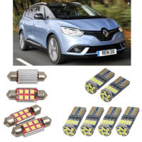 Interior led Car lights For Renault grand scenic 4 r9 2016 car accessories boot light License Plate Light 6pc