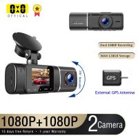 กล้องคู่รถ Dash Cam รถ Dvr Registrator Full HD 1080จุดบันทึกวิดีโอด้านหน้าและภายในห้องโดยสารกล้องสำหรับคนขับรถแท็กซี่