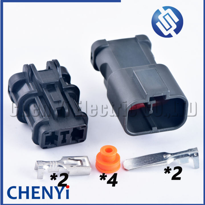 1 Set 2 Pin Male Or Female Auto Waterproof Connector 7222 6423 30 7123 6423 30 7157 6720 40 For 0066