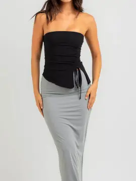Chic Backless Halter Crop Top for Women Y2k V Neck Ruched Camisole Tank Top  Fairy Grunge Vintage Mini Vest Clubwear
