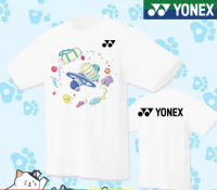 YONEX เสื้อแบดมินตัน2023ใหม่เสื้อยืดแขนสั้นสบายกีฬาแห้งเร็วเสื้อกีฬาเสื้อยืดชิ้นบนหลากสีเสื้อยืดลายกีฬาปิงปองแห้งเร็ว