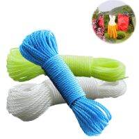 ✈❂ 10m/20m Clotheslines Long Colored Nylon Rope Climbing Traction Tying Shade Net Rope Clothesline Garden Supplies