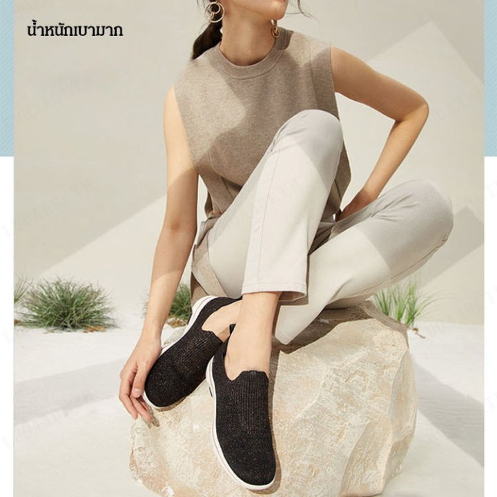 luoaa01-รองเท้าสำหรับผู้หญิงขนาดใหญ่-สบายๆ-สไตล์ยุโรป-ไซส์ใหญ่-รองเท้าถุงใหญ่-รองเท้าแตะแบบผ้ากระดุม