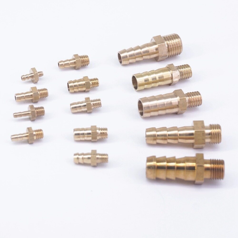 LOT 2 Hose Barb I/D 6mm/8mm/10mm Elbow Brass Coupler Splicer Connectors Fittings 