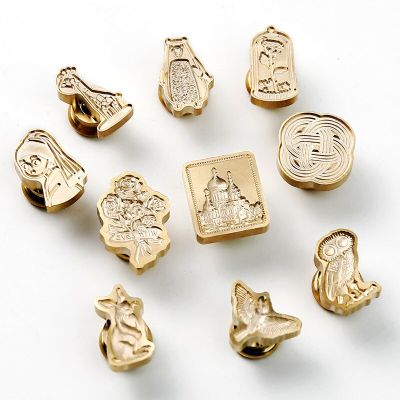 Literary Series Hand Account Sealing Wax Seal Multi-Layer Special-Shaped Relief Retro Ins Wind Hand Account Decoration Seal