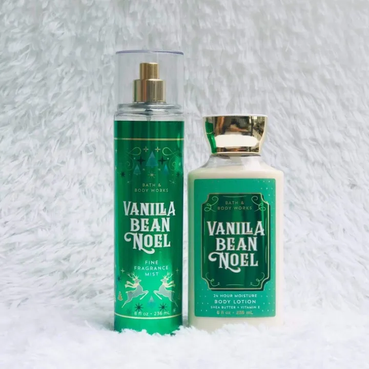 Bath and Body Works Vanilla Bean Noel Fragrance Mist / Lotion 236mL ...