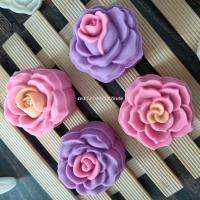 Rose Shape Moon เค้กแม่พิมพ์มือความดันคุกกี้เครื่องตัด Blossom Pastry เครื่องมือ Moon Cake Maker Bath s กดทนทาน