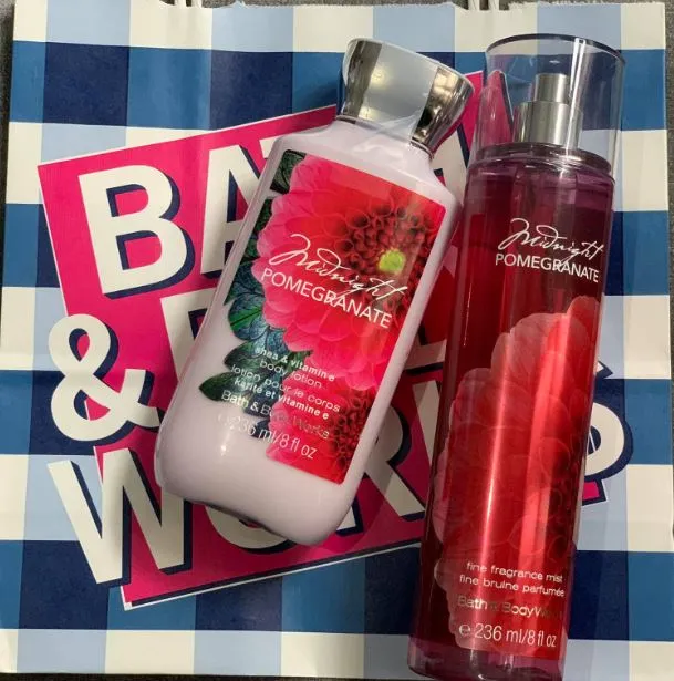 Authentic Bath and Body Works MIDNIGHT POMEGRANATE Gift Set (Lotion ...